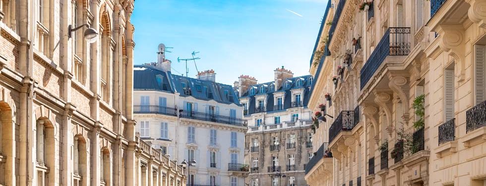 Immeubles résidentiels dans un quartier du centre de Paris